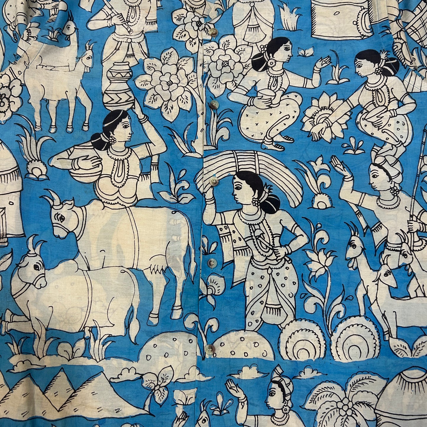 Kalamkari Hand Paint Shirt 19