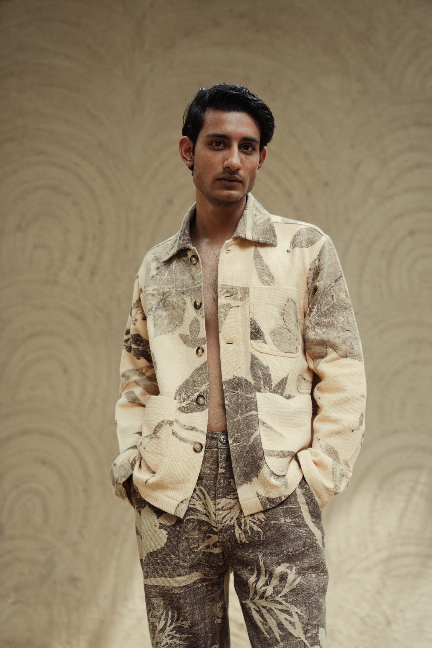 Eco Print Workwear Jacket