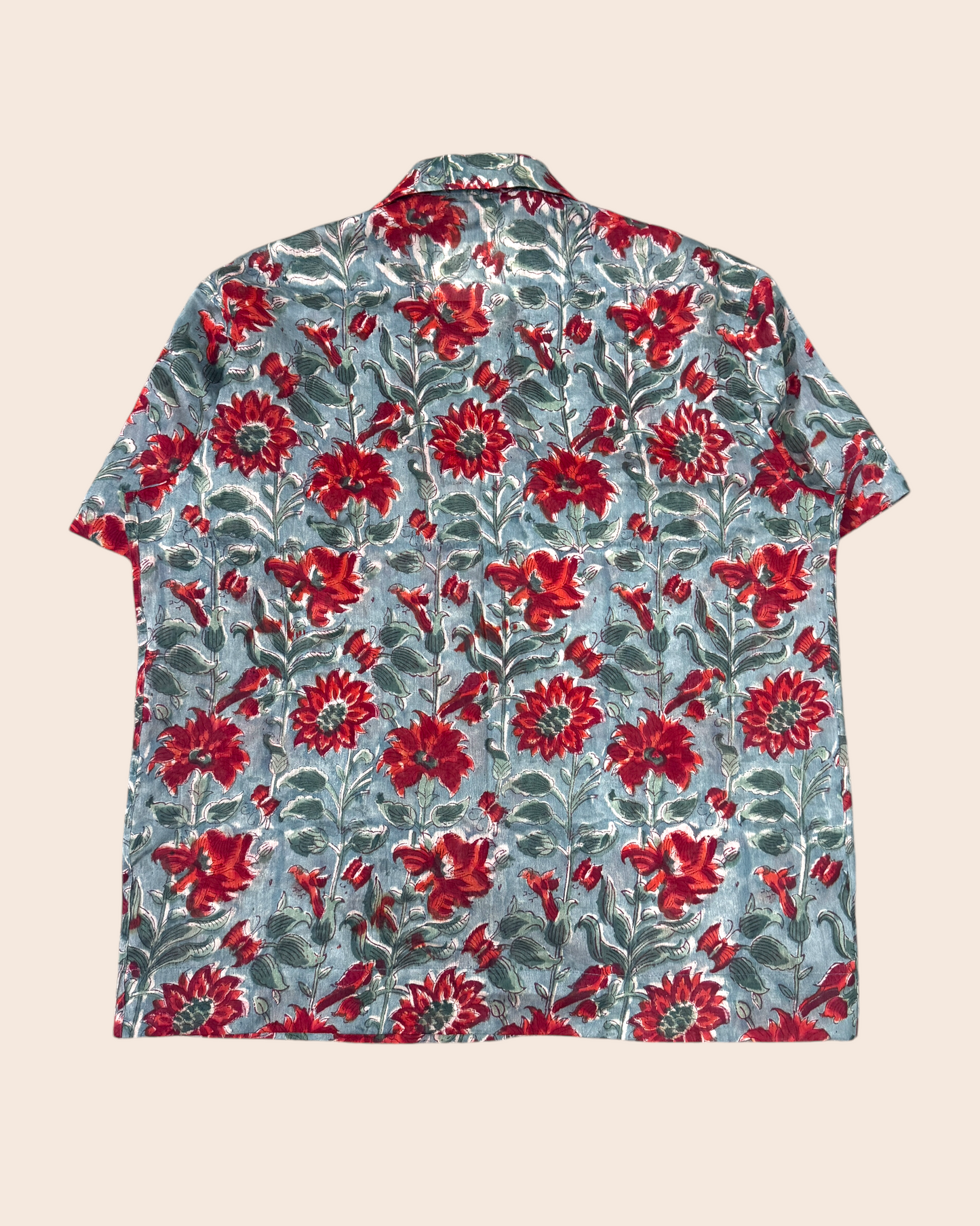 Silk Block Print Shirt