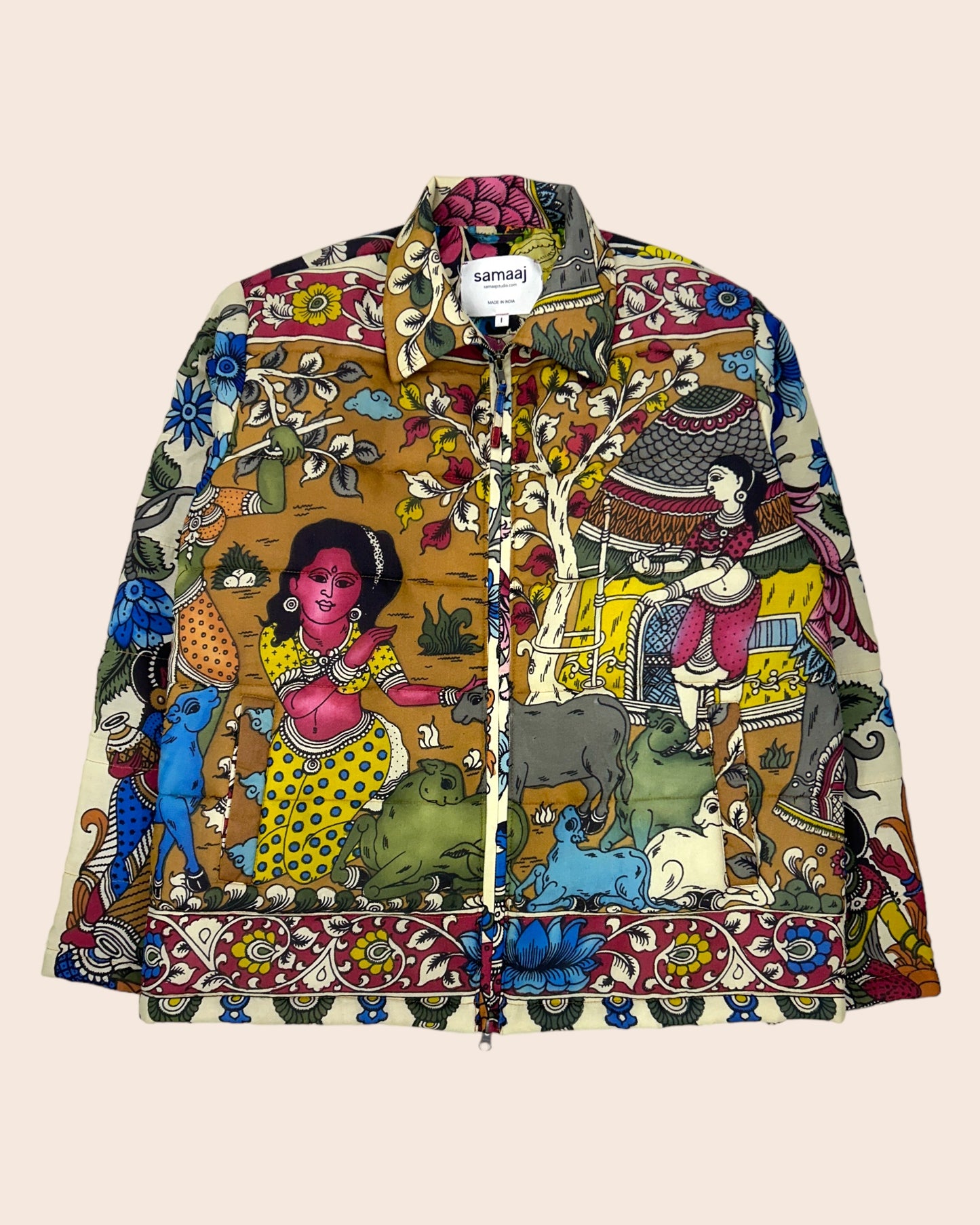 Kalamkari Hand Paint Jacket 3