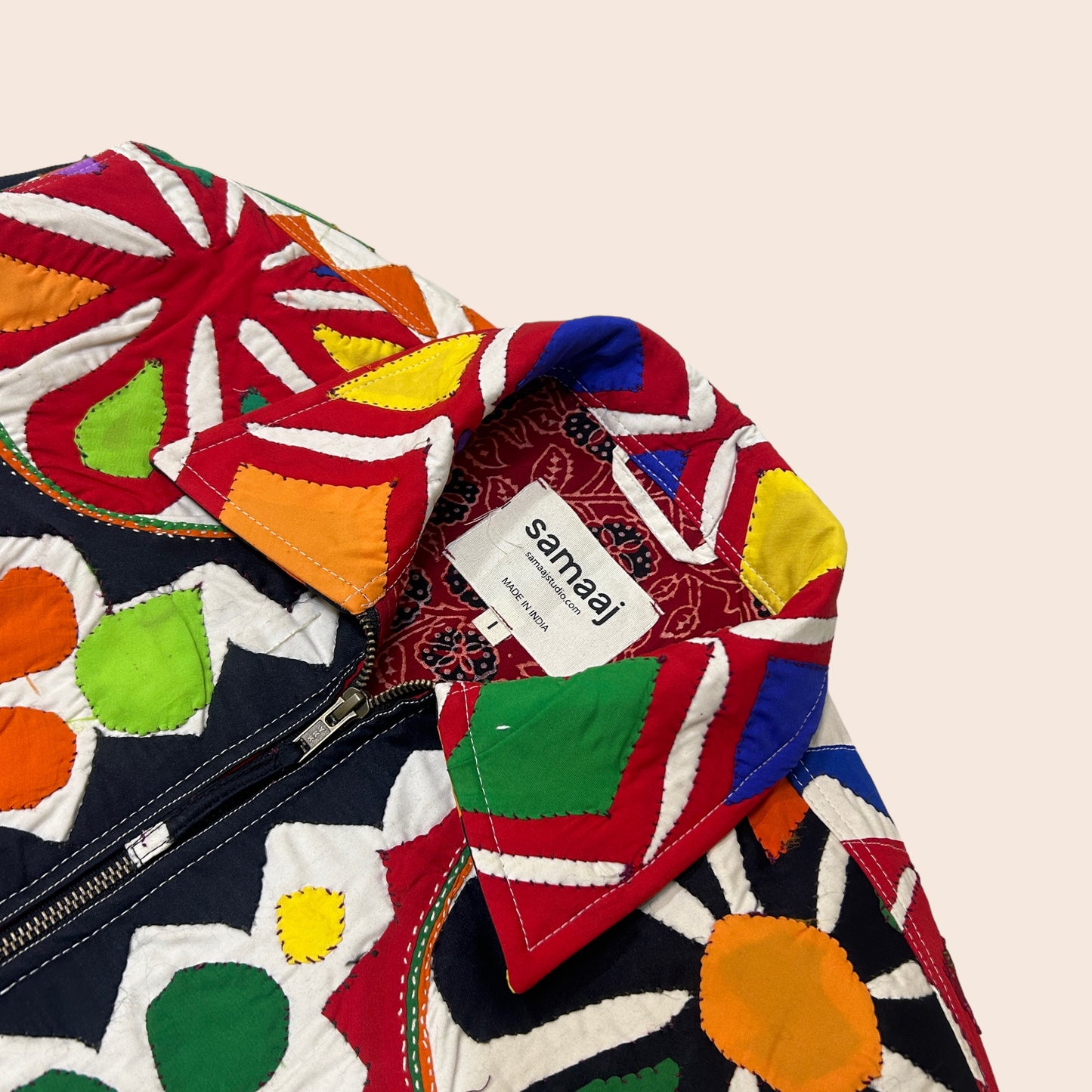 Multicolour Applique Jacket