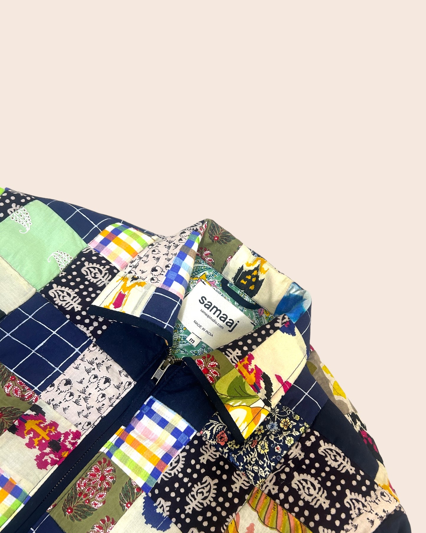 Upcycled Block Printed Patchwork Jacket