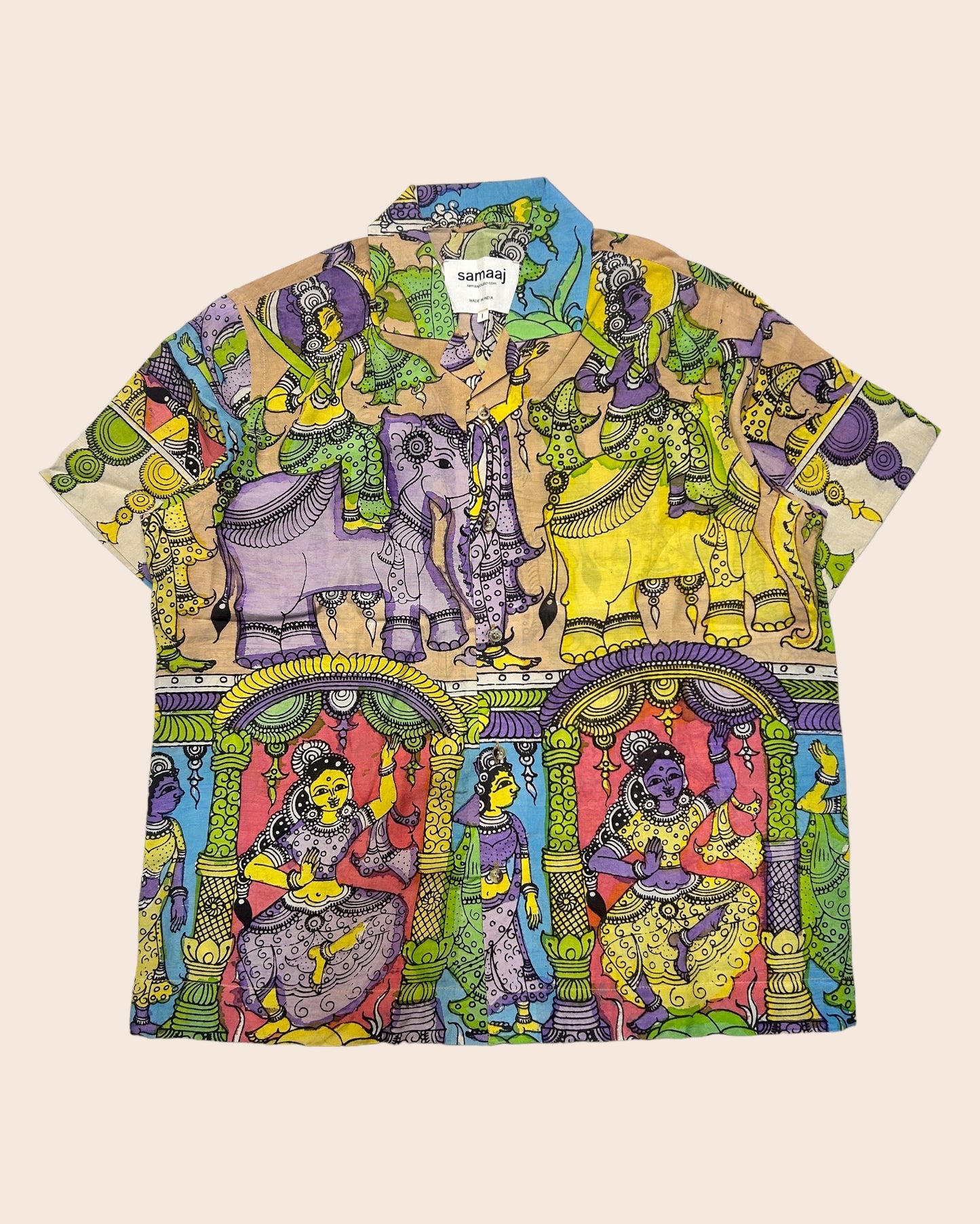 Kalamkari Hand Paint Shirt 06