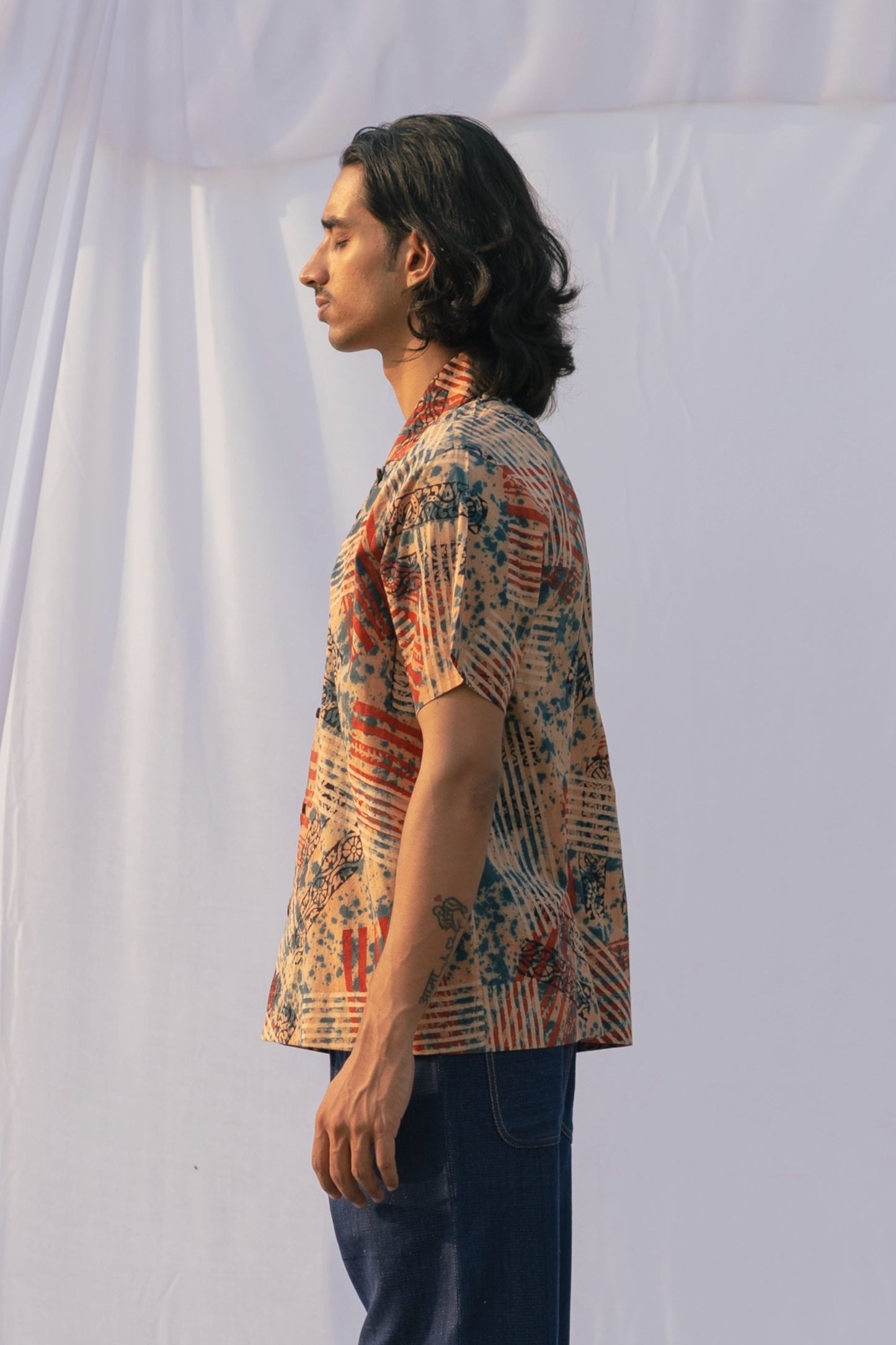 Block Print Ajrakh Shirt 06