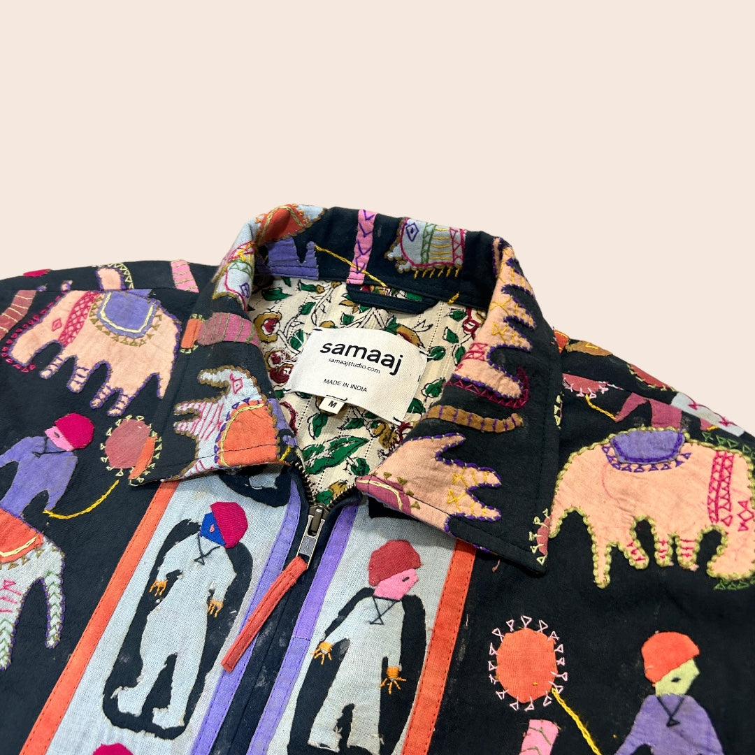 Multicolour Applique Jacket 02