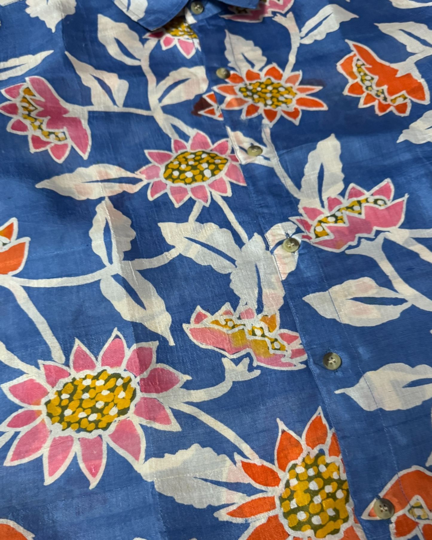 Silk Batik Hand Paint Shirt 03