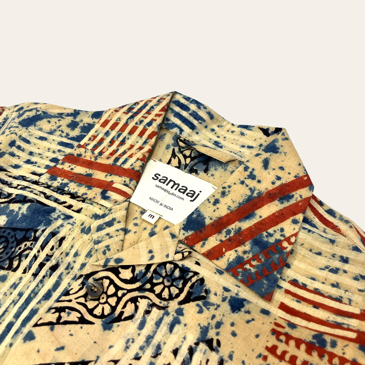 Block Print Ajrakh Shirt 06