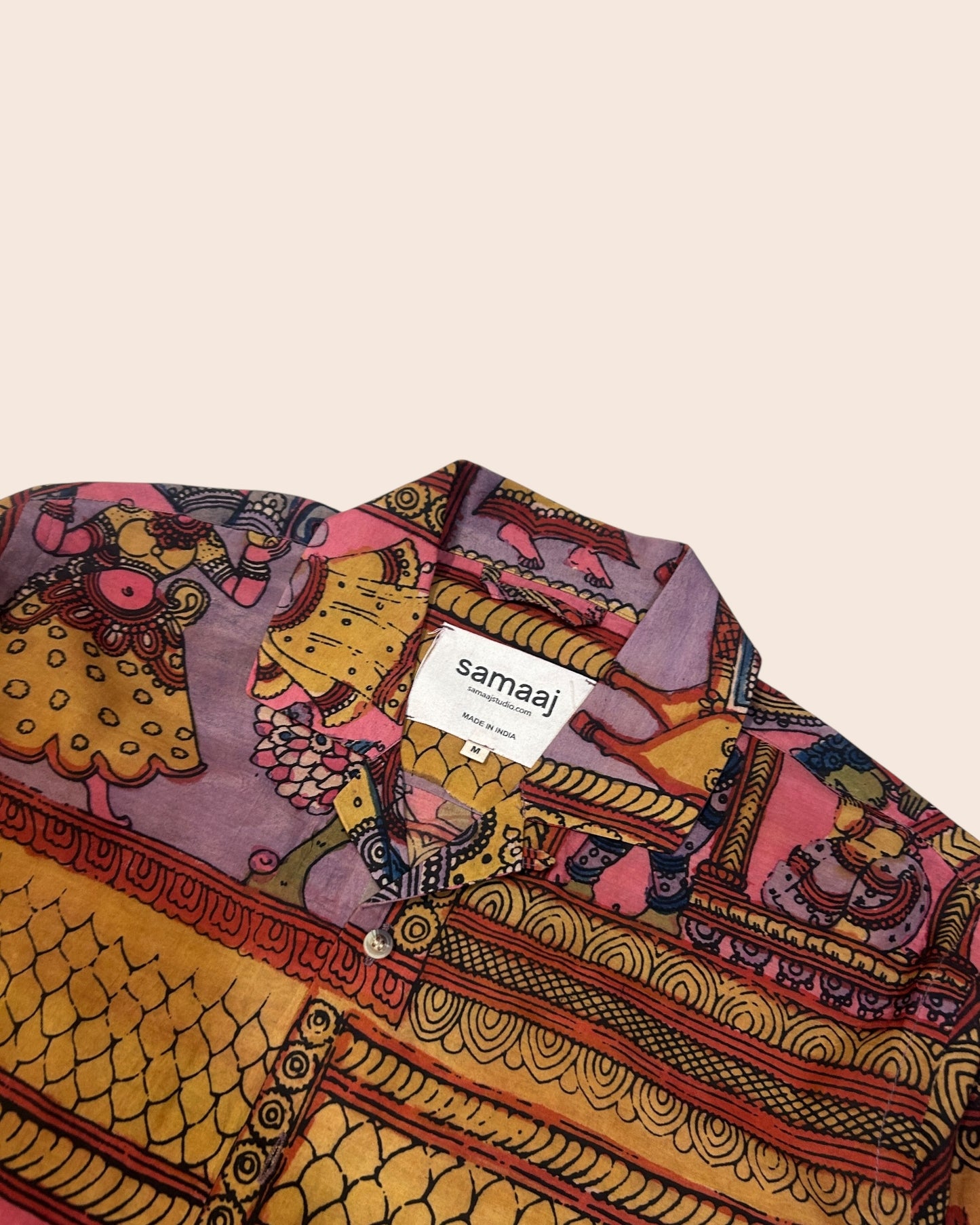 Kalamkari Hand Painted Shirt Full Sleeves 02