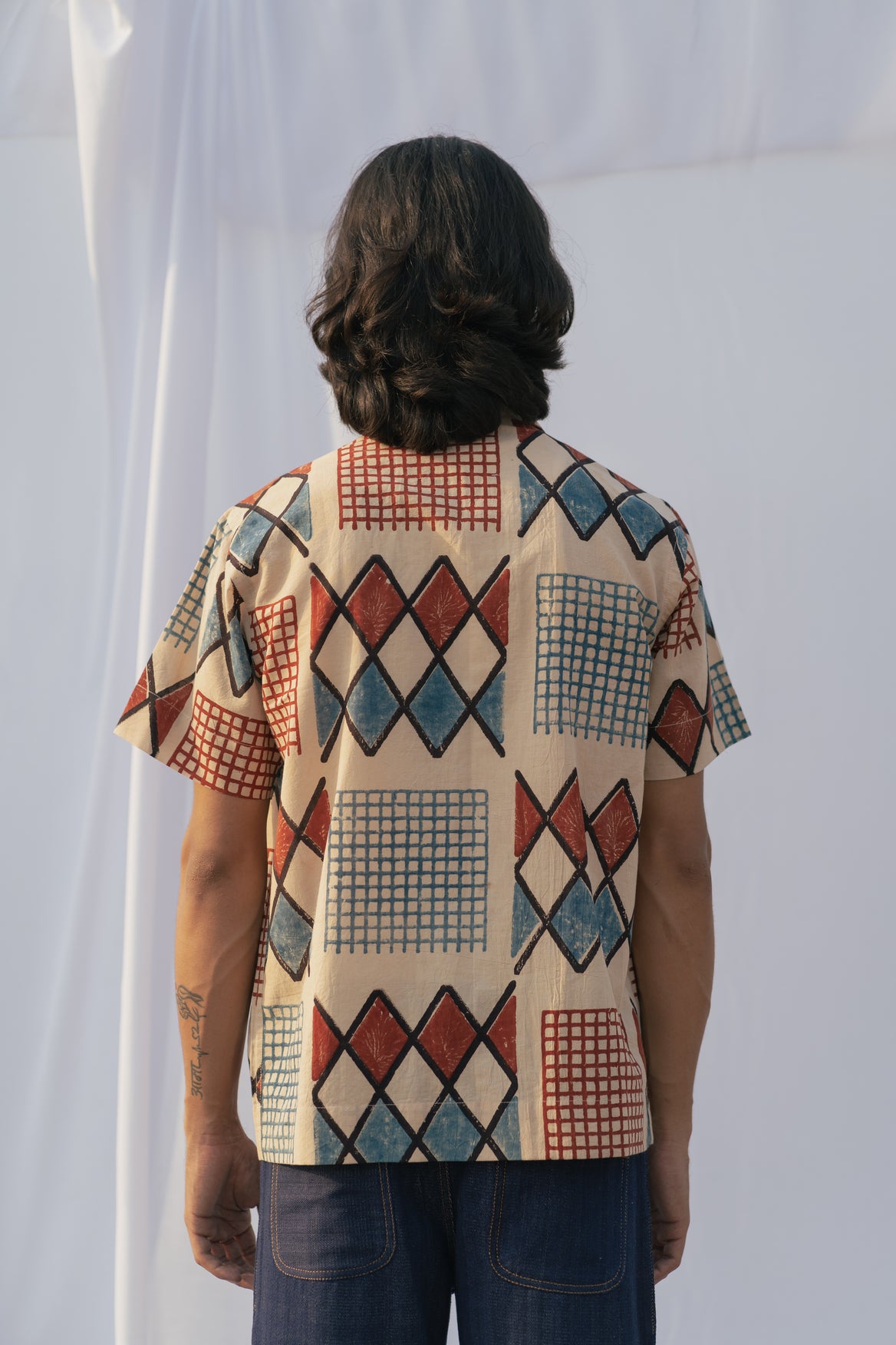 Block Print Ajrakh Shirt 05