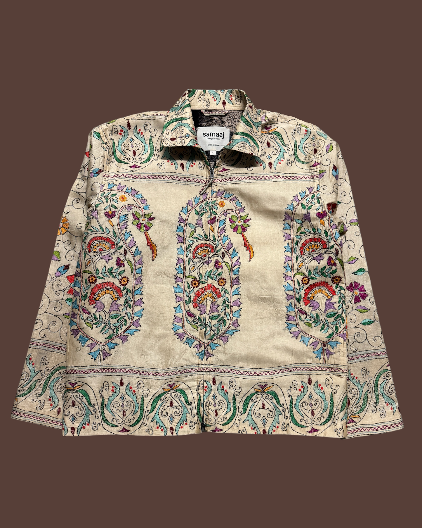 Kantha Hand Embroidered Jacket 04