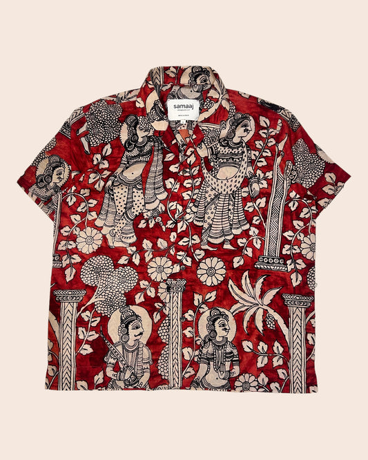 Kalamkari Hand Paint Shirt 14