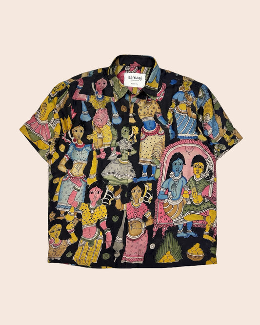 Kalamkari Hand Paint Shirt 15
