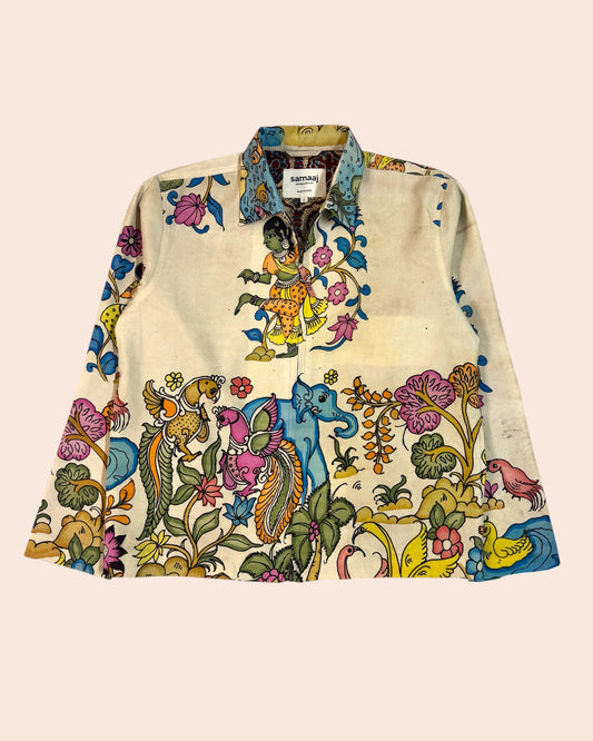 Kalamkari Hand Paint Jacket 03