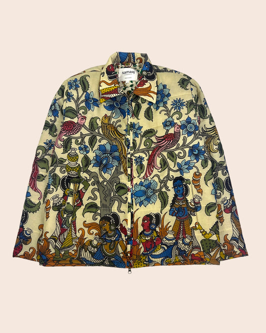 Kalamkari Hand Paint Jacket 4