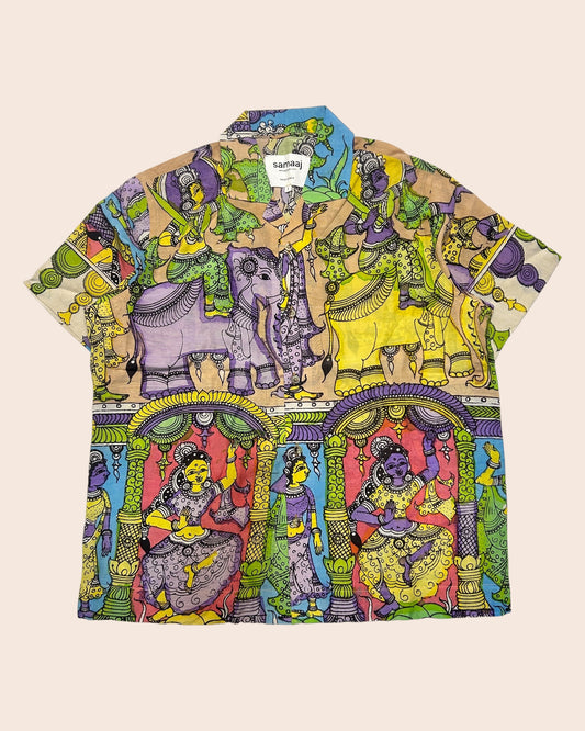 Kalamkari Hand Paint Shirt 06