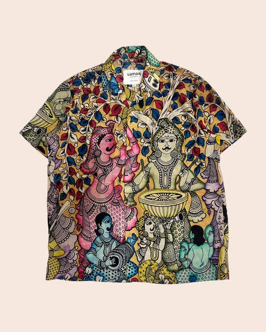 Kalamkari Hand Paint Shirt 07