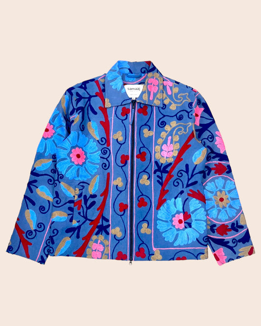 Blue Suzani Jacket