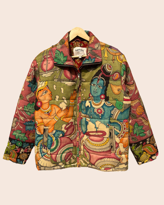 Kalamkari Puffer Jacket