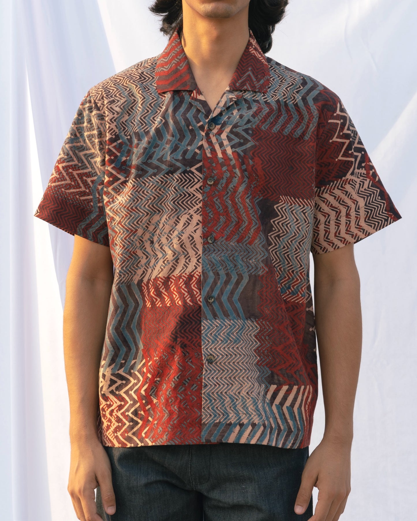 Block Print Ajrakh Shirt 02