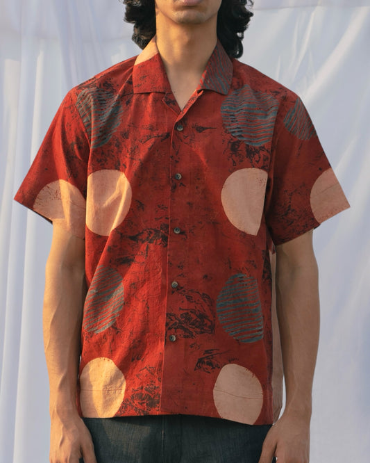 Block Print Ajrakh Shirt 01