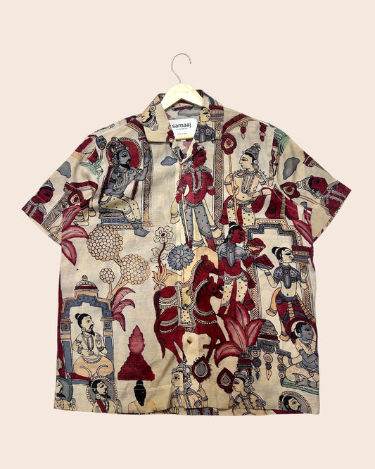 Kalamkari Hand Paint Shirt 08