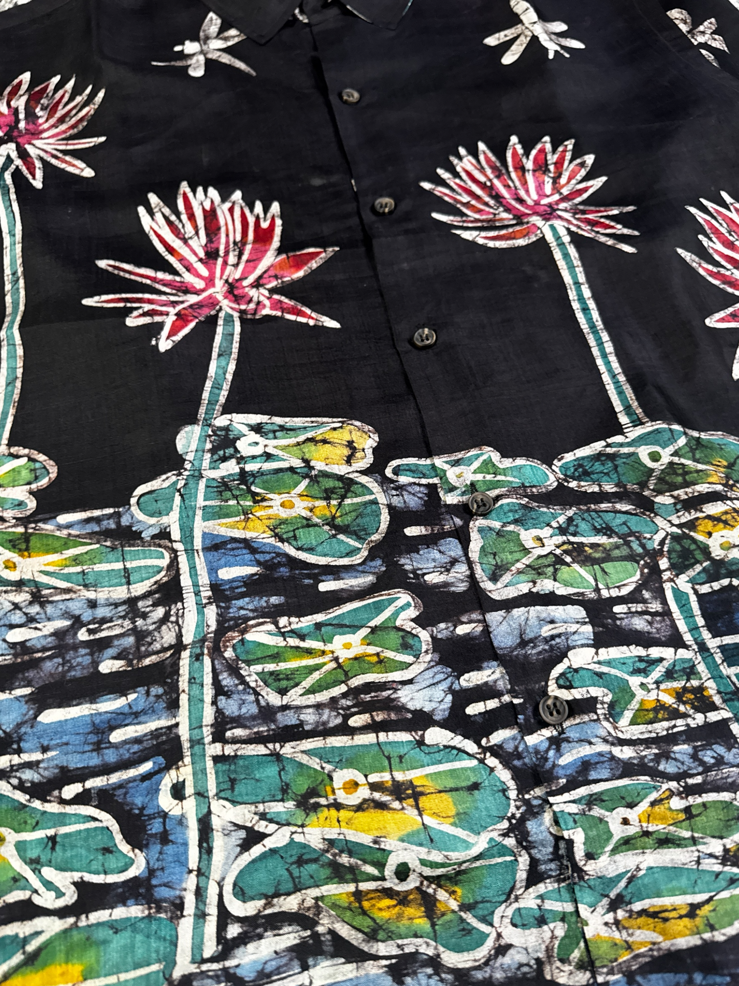 Silk Batik Hand Paint Shirt 05