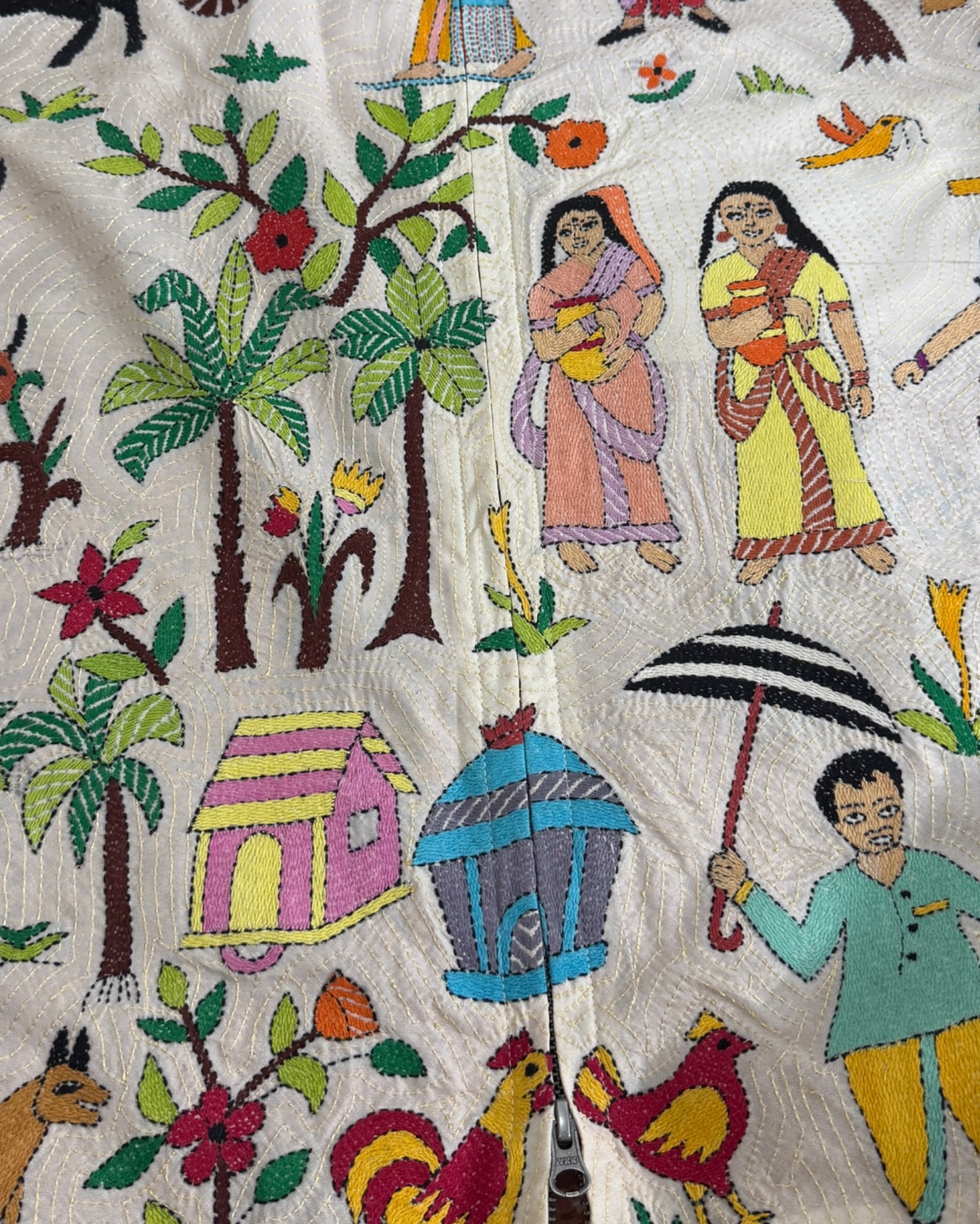 Kantha Hand Embroidered Jacket 03