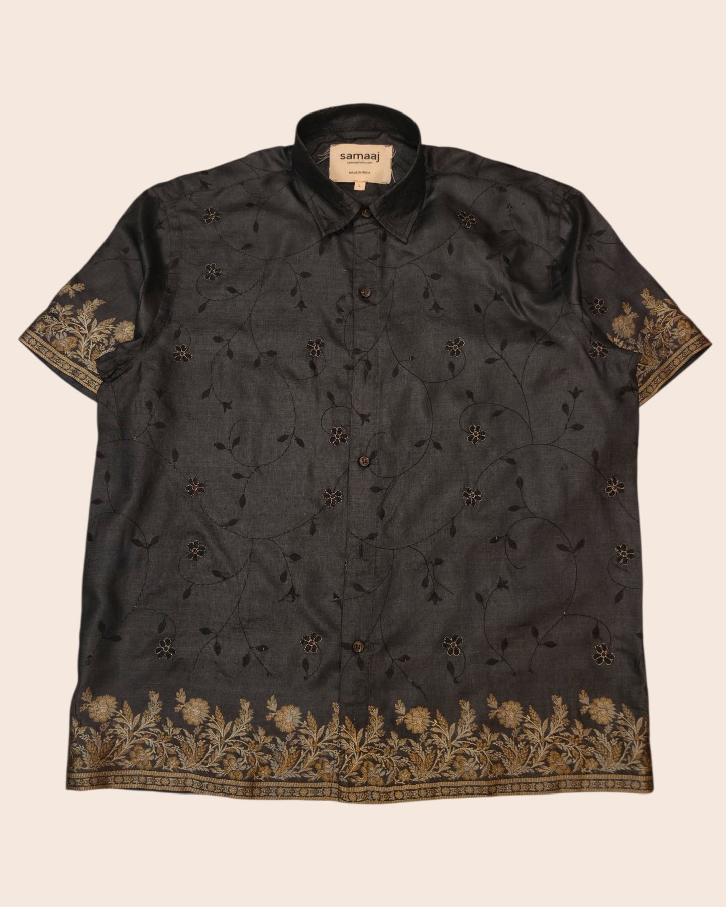 Silk upcycled shirt 01