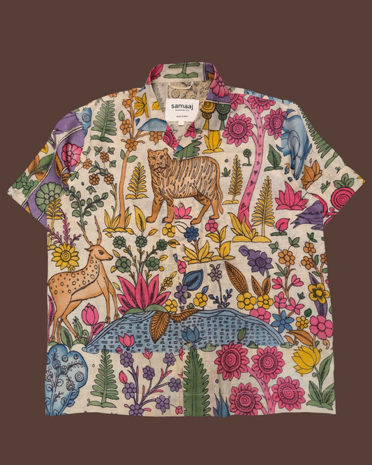 Kalamkari Hand Paint Shirt 26