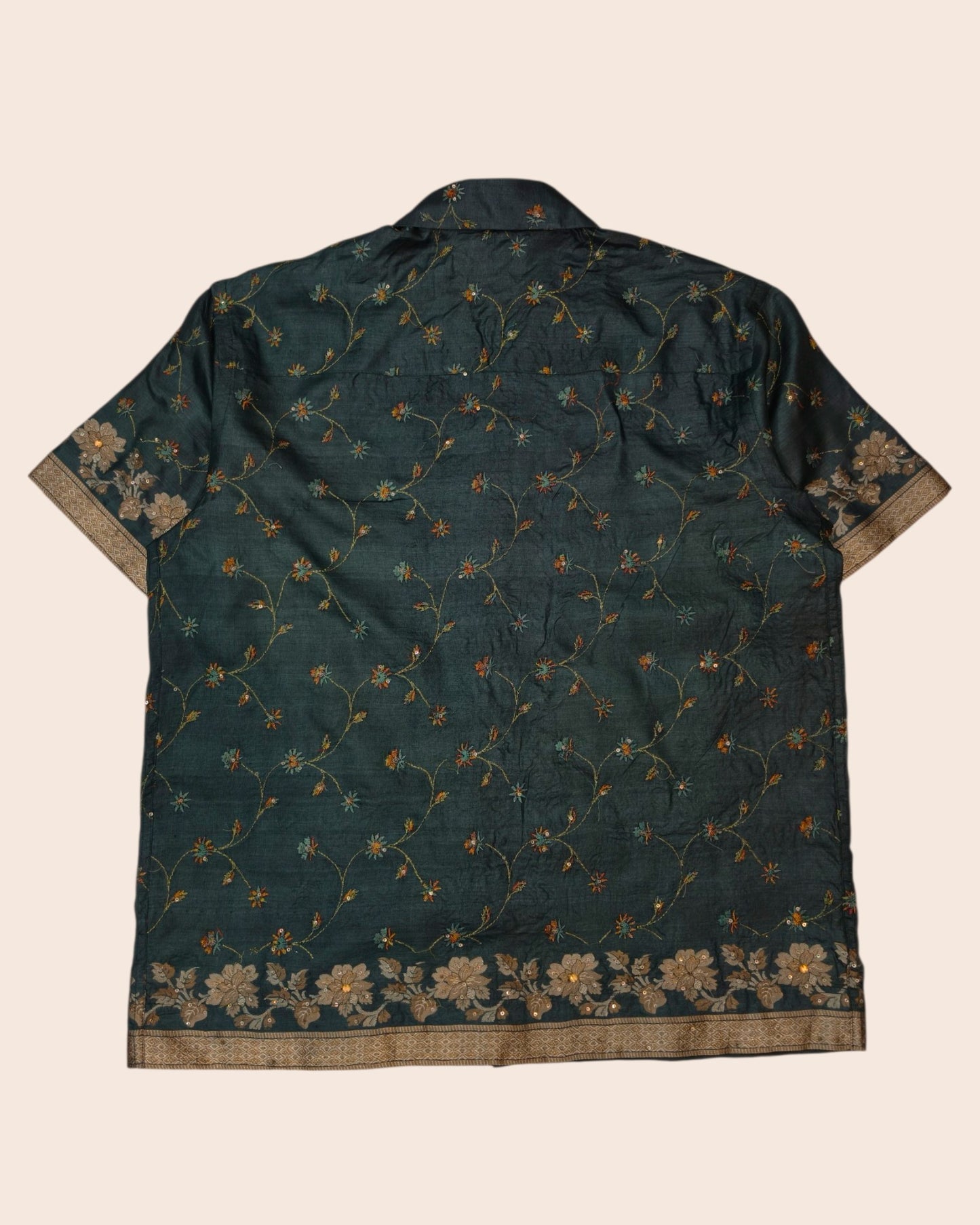 Silk upcycled shirt 03