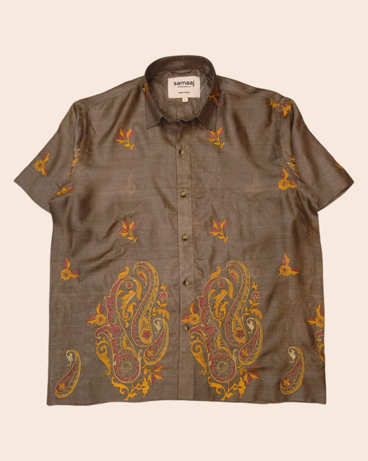 Silk upcycled shirt 02