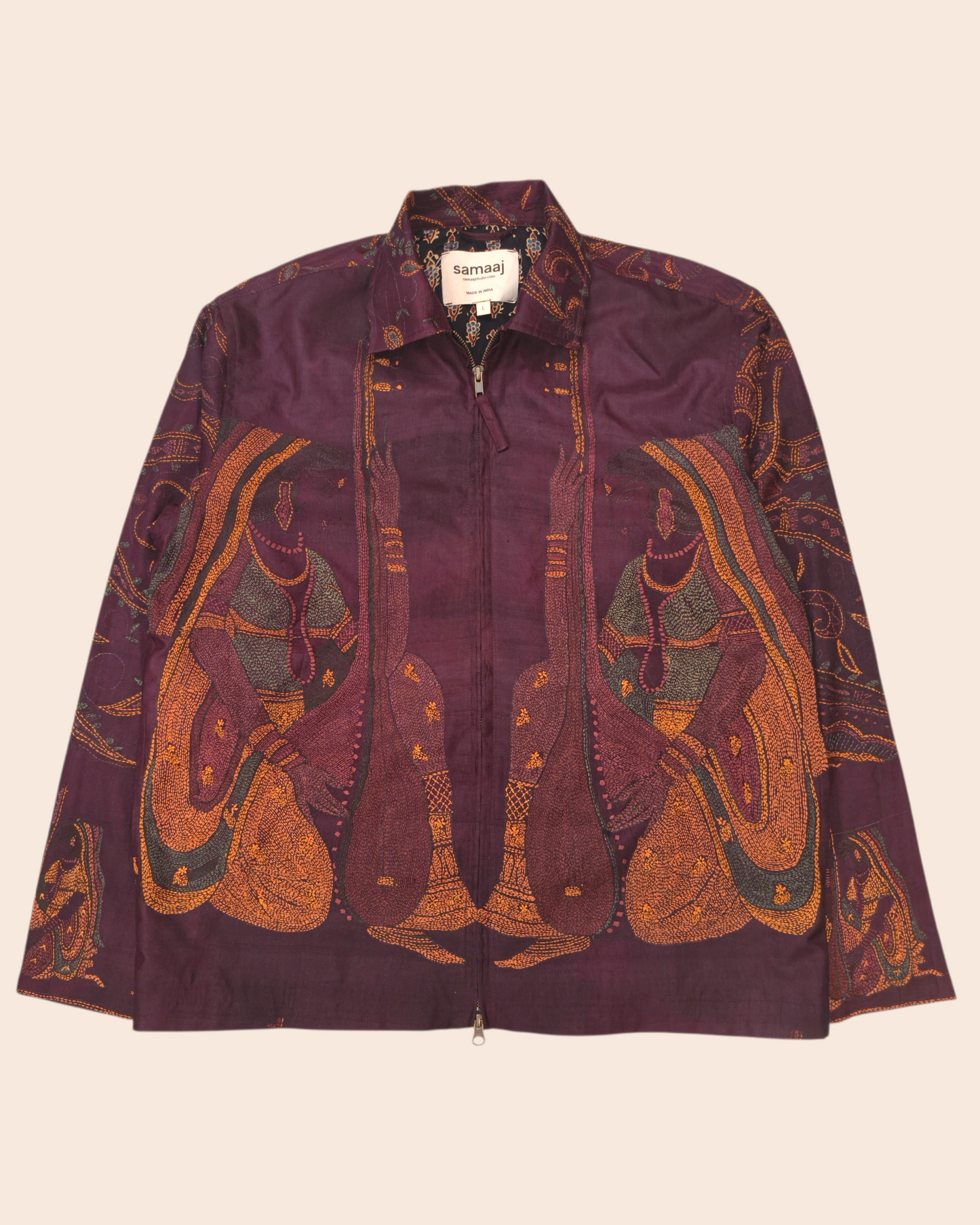 Kantha Hand Embroidered Jacket 07