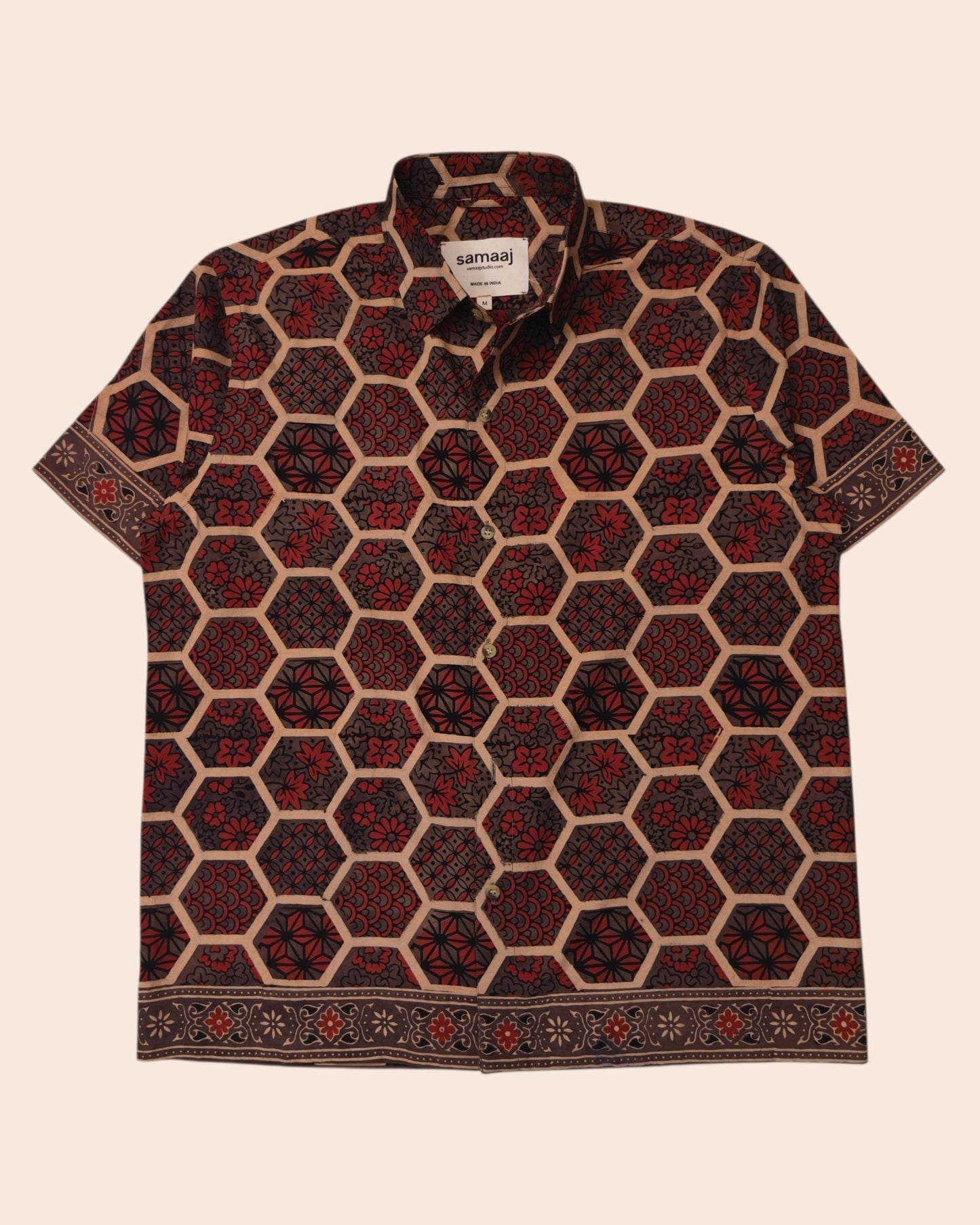 Block Print Ajrakh Shirt 06