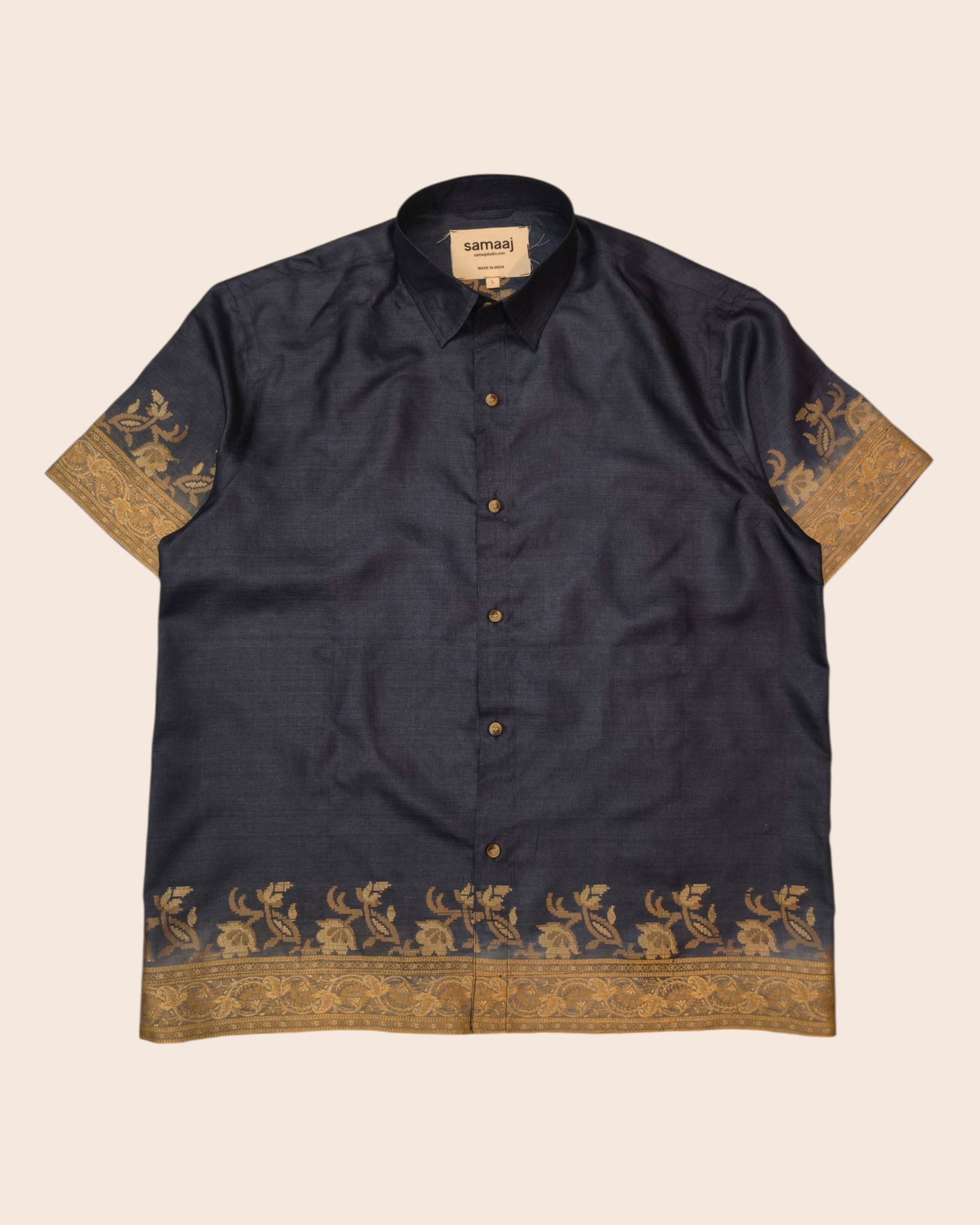 Silk upcycled shirt 04