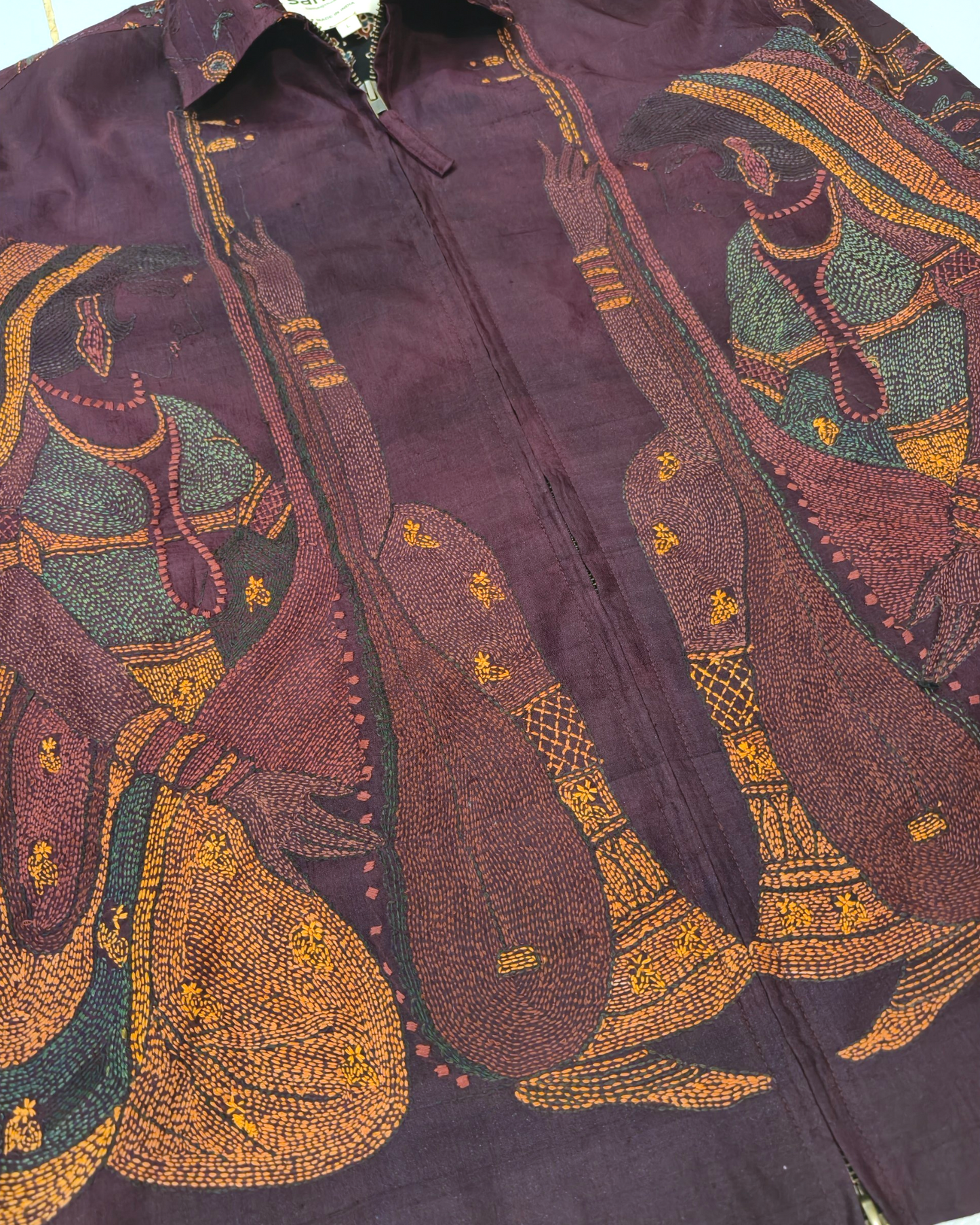 Kantha Hand Embroidered Jacket 07