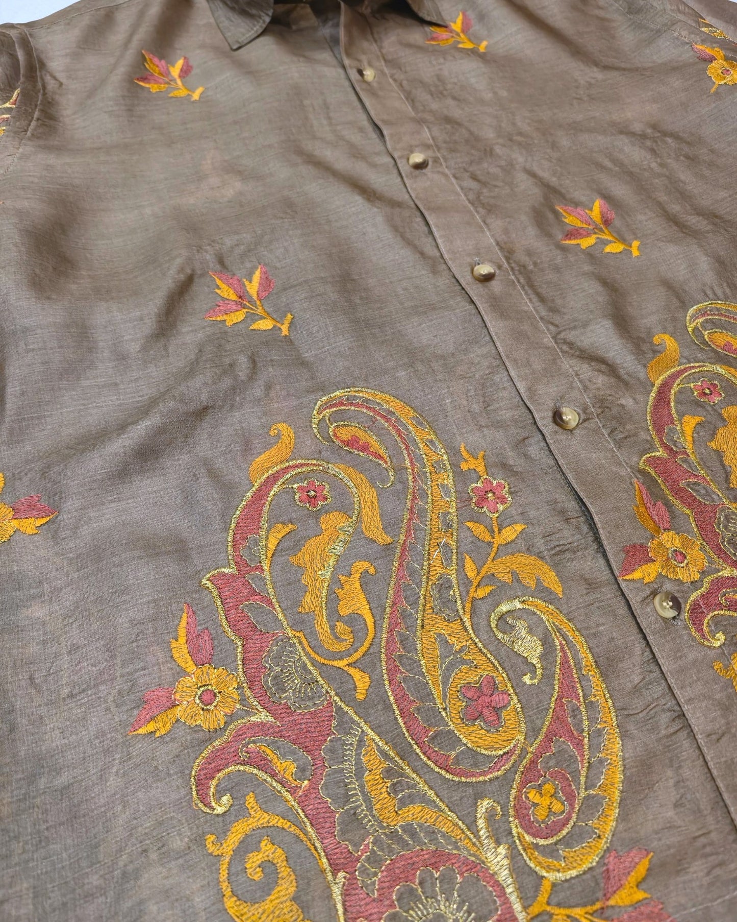 Silk upcycled shirt 02