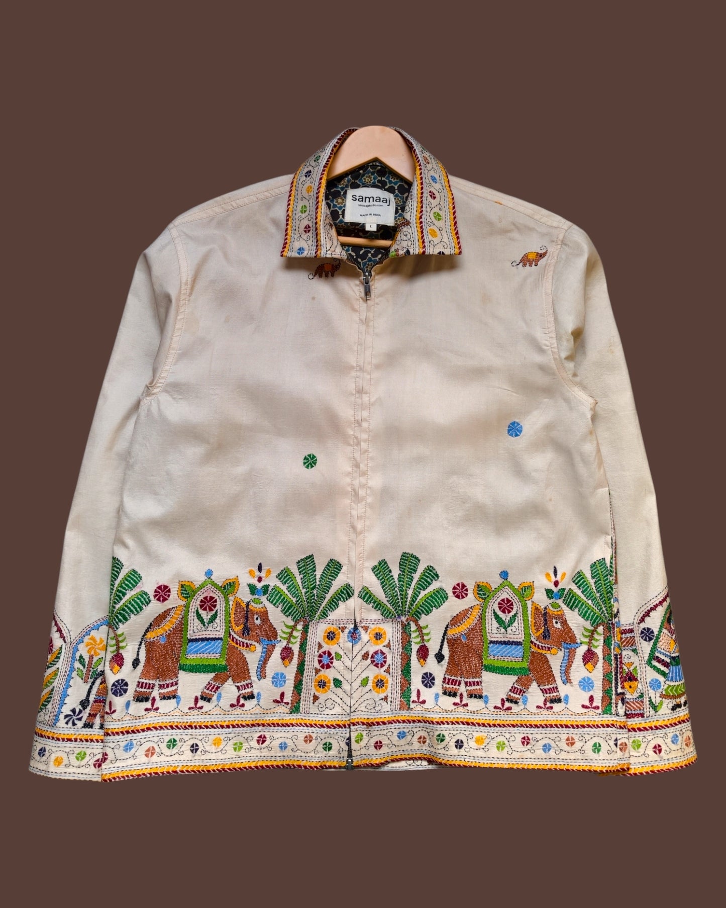 Kantha Hand Embroidered Jacket 06