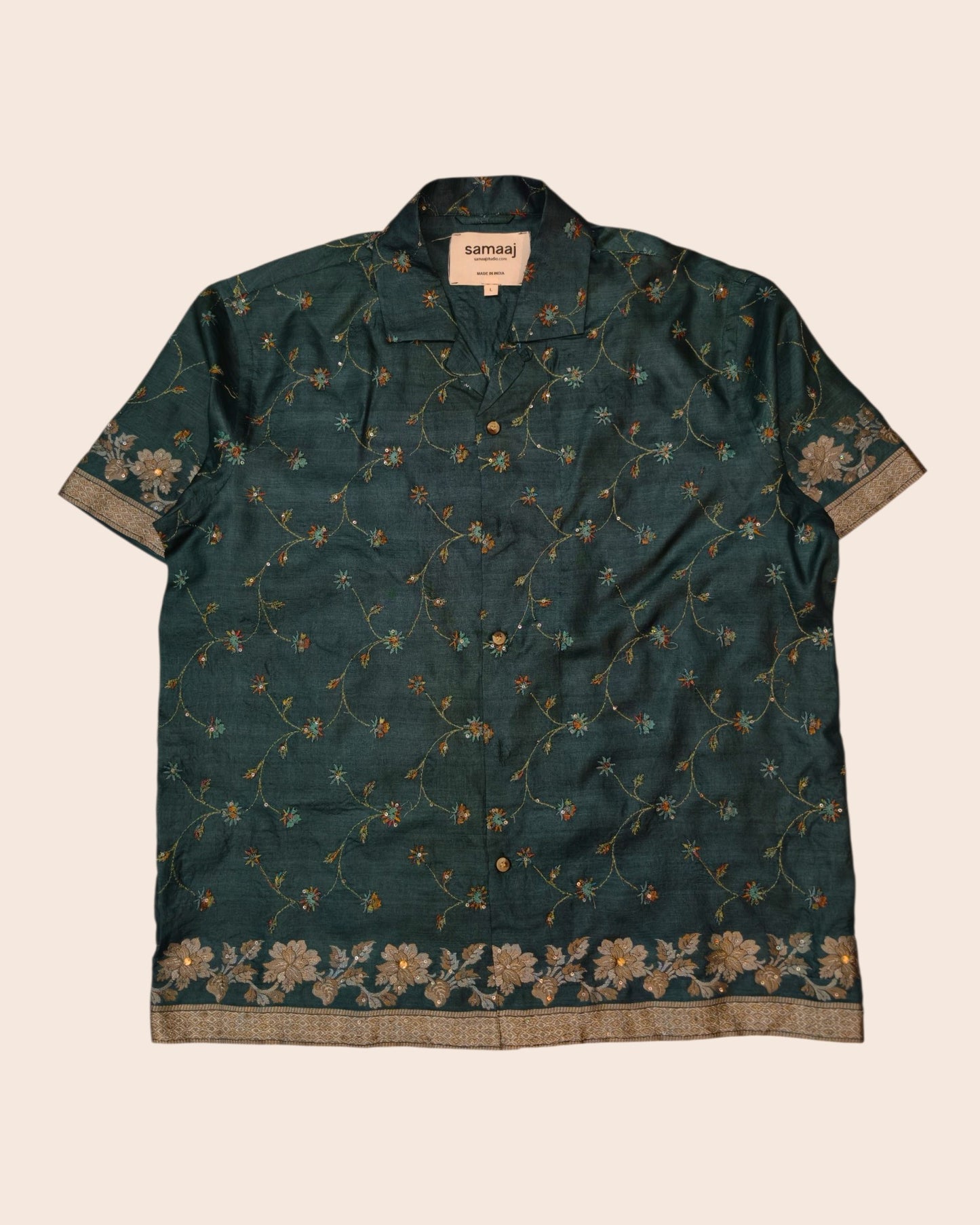 Silk upcycled shirt 03