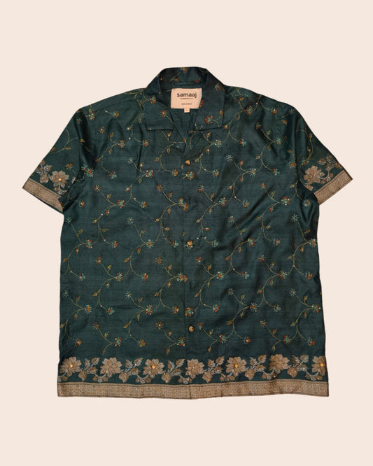Silk upcycled shirt 03